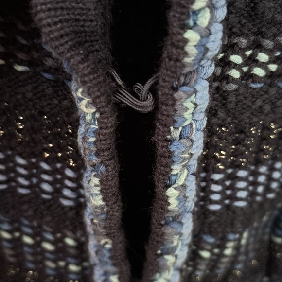 Women’s Chicos Knit Sweater Cardigan, Blue, Size 2 Large - Picture 3 of 5